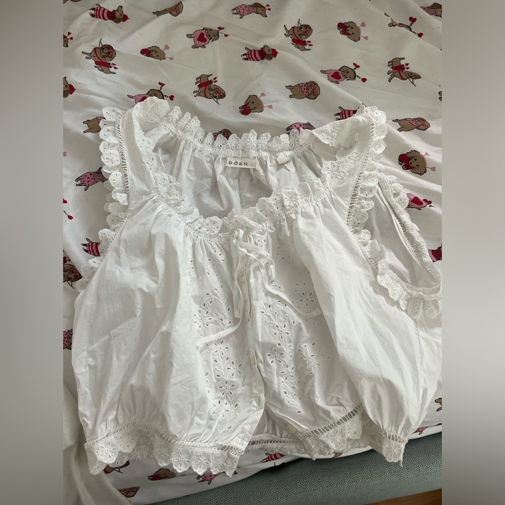Doen White Traveler Top